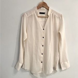 Rag & Bone Band Collar Blouse